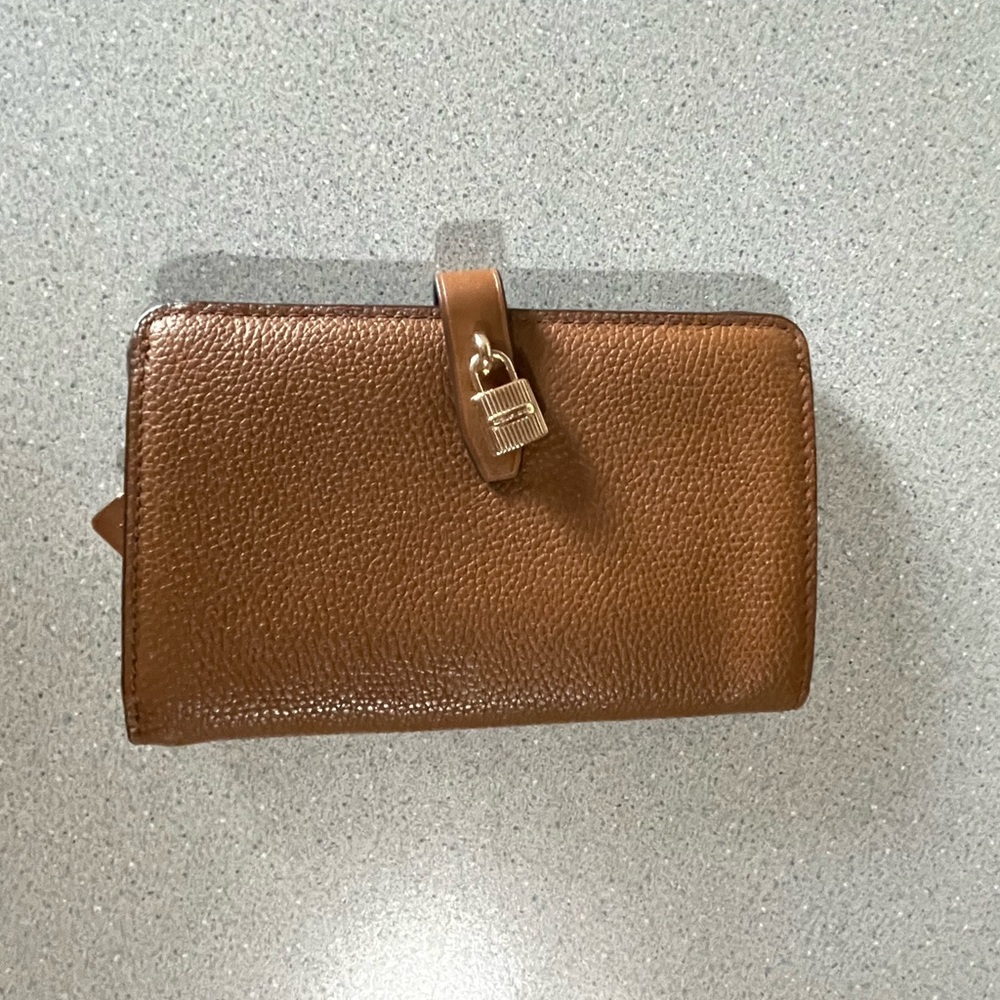 Brown Michael kors lock wallet
